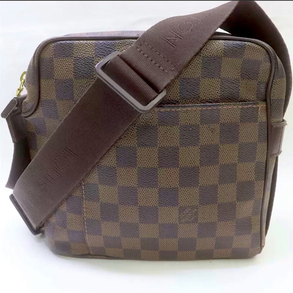 LOUIS VUITTON Damier Azur Olav PM Shoulder Bag